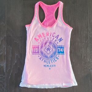 American Fighter Pink Racerback Tank